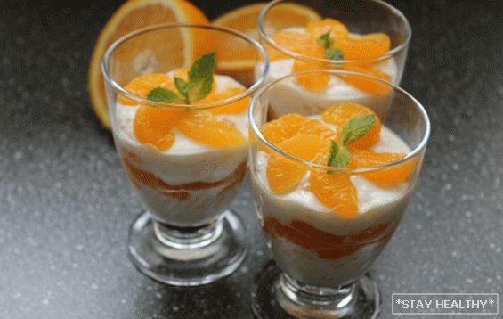 Quick and tasty desserts with tangerines