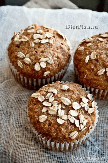 Wholegrain muffins with carrots andbran