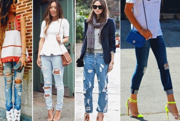 What to wear with ripped jeans? We make fashion�"bow"