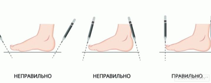 How to measure the foot to determine its size