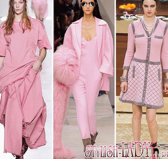 модные цвета осень - зима 2015 - 2016 - розовый
