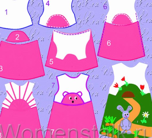 pattern of children's dress
