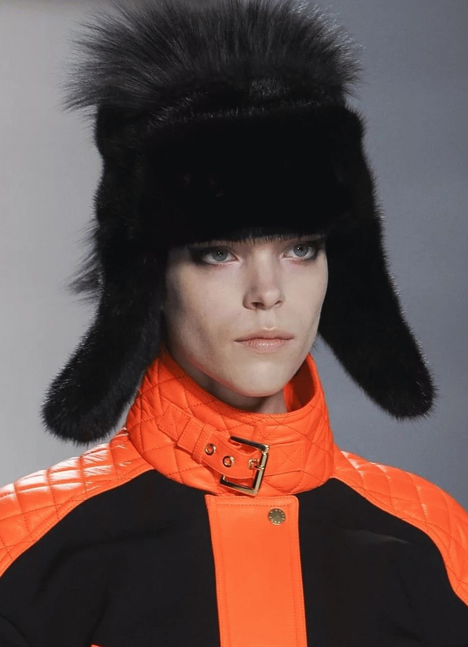 Winter trend hat with earflaps 2018