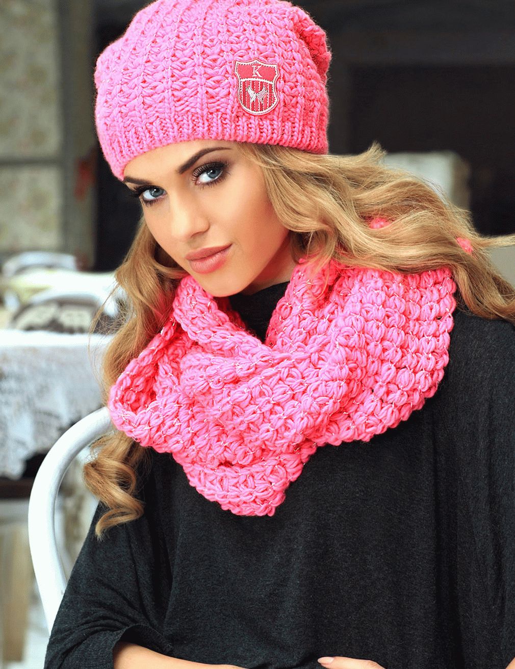 Trendy beanie knit hat