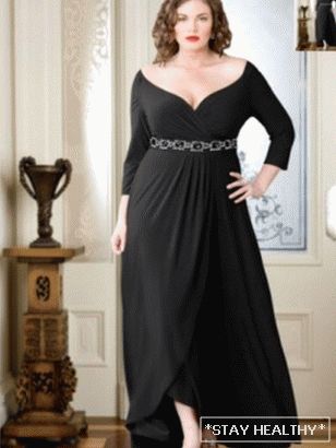 Perfect evening dress for full ladies
