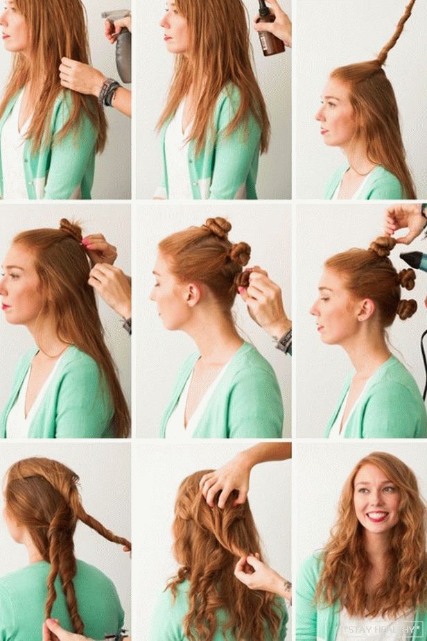 How to wind hair without curling and ironing