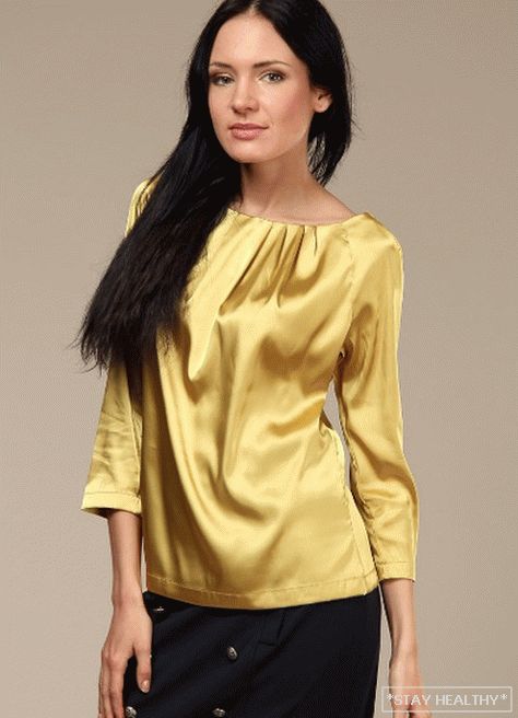 Fashionable satin blouses: models and styles