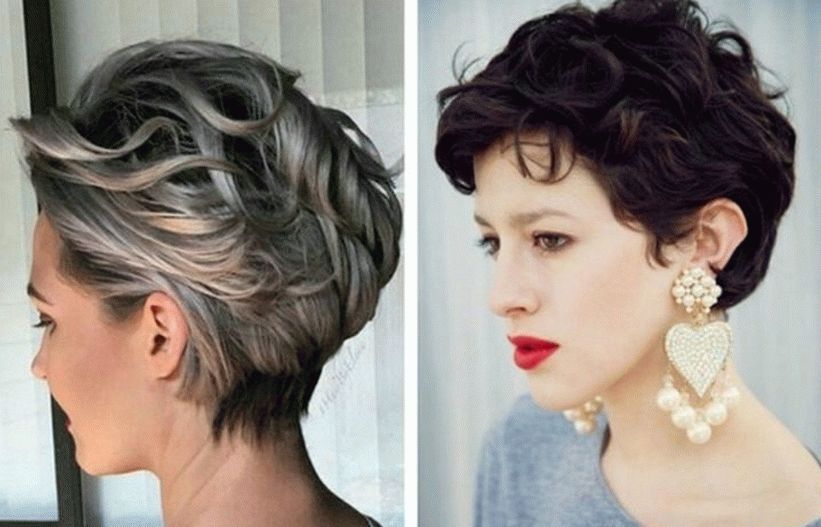 Short haircuts with curls
