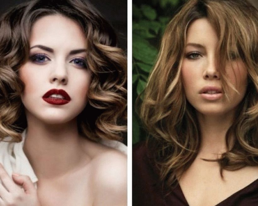 Fashionable haircuts with curls for medium hair length