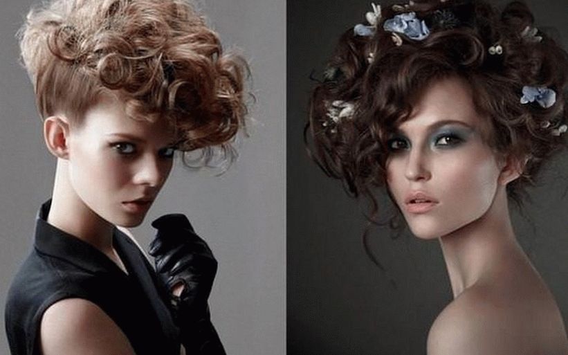 Creative hairstyles with curls