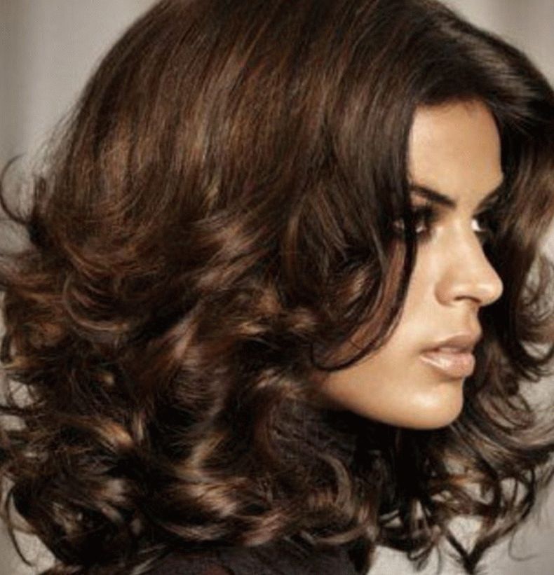 Cascade option for curly hair