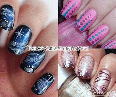 Fashionable manicure for the New Year, фото