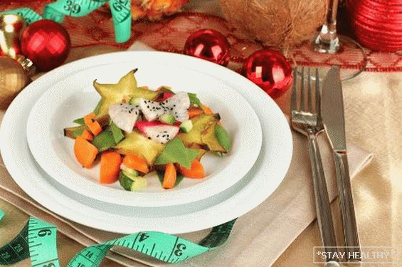 New Year's table for those who lose weight: recipes dishes and design ideas