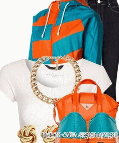 What to wear with orange сумку, фото