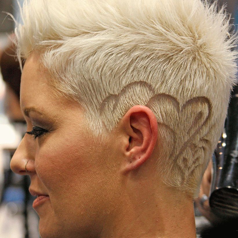 Women's hairstyles with cut sides