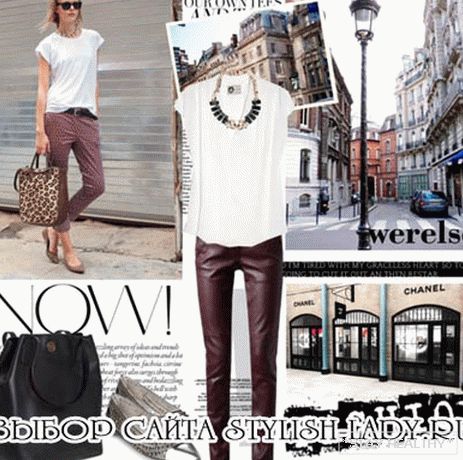 What to wear with leather pants? Getting dressed стильно