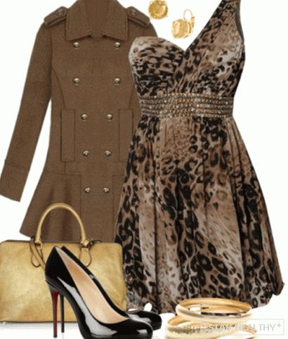 What is wearing a leopard dress? фото