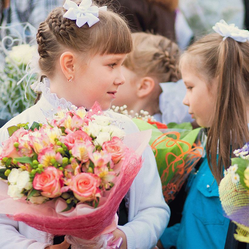 Фото букеты на первое сентября