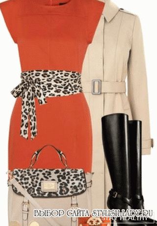 What to wear with an orange dress, фото